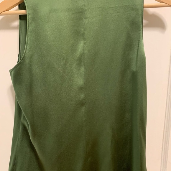 Max Mara green silk top, size 6 US - Picture 5 of 6